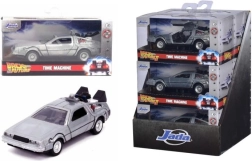 Modelo de coche metálico Back to the Future DeLorean Time Machine 1:32 con puertas abatibles