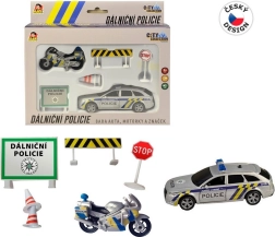 Set de policía de autopista City Collection con sonido y luz