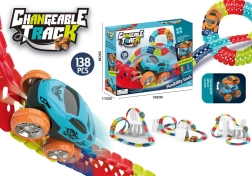 Pista de carreras DIY de 138 piezas