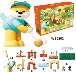 Mega set de golf con animalitos y alfombrilla de espuma para niños