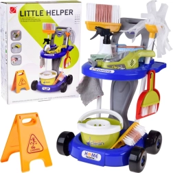 Carrito de limpieza infantil con accesorios y aspiradora