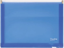 Sobre para documentos con cremallera A4 azul