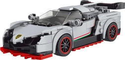 Kit de construcción coche deportivo 398 piezas – blanco/gris