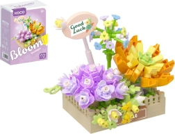 Set de construcción KOCO: arreglo floral con suculentas, 295 piezas