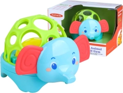 Animalito de safari – sonajero y mordedor suave con luz LED