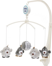 Móvil para cuna BABY MIX Topo gris
