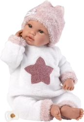LLORENS New Born muñeca parlante realista con cuerpo blando 36 cm