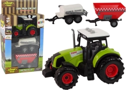 Tractor grande con luces LED y sonidos - set de 2 máquinas agrícolas