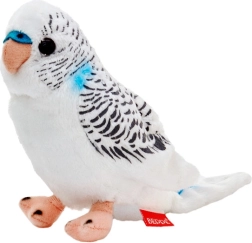 Periquito blanco de peluche 13 cm