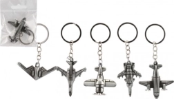Llavero de metal con forma de avión 5–6 cm, variedad de diseños