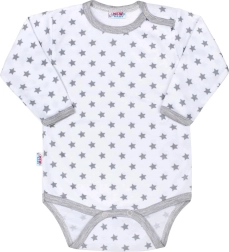 Body para bebé New Baby Classic II gris con estrellitas