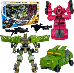 Woopie robots transformables set 4 en 1 vehículos de combate