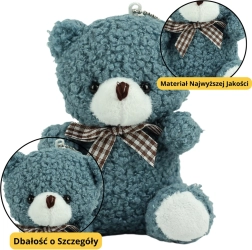 Llavero de peluche Osito Azul 8 cm