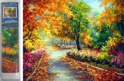 Pintura de diamantes Otoño en el parque 30 × 40 cm