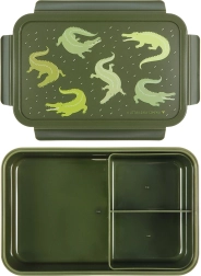 A Little Lovely Company caja para almuerzos para niños – Cocodrilo