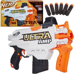 Lanzador Nerf Ultra AMP con 6 dardos de espuma