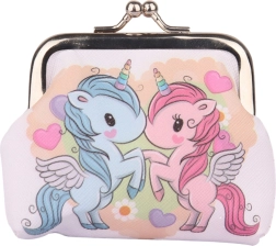 Cartera infantil con unicornios 10x9 cm
