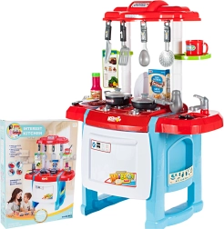 Cocina infantil con luces y sonidos, azul