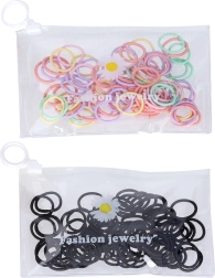 Gomas para el pelo 2 cm, paquete de 80 uds.