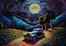 Puzzle Noche en Transilvania 1000 piezas