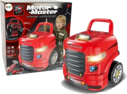 Set de construcción mecánica para niños con camión y herramientas