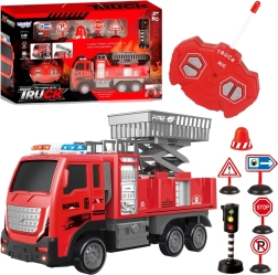 Camión de bomberos WOOPIE teledirigido con plataforma 1:16
