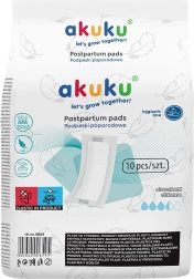 Compresas posparto desechables superabsorbentes Akuku, 10 uds