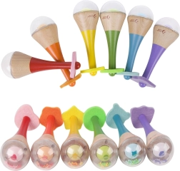 Maraca musical de madera 2 en 1 para niños Classic World