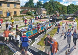 Puzzle de cursos de agua en Wiltshire de 1000 piezas