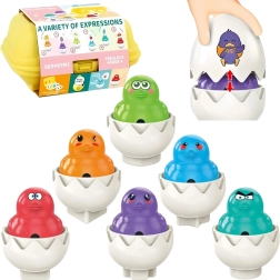 WOOPIE Mosaico Montessori Huevos Sonajero 6 uds