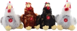 Juguete de peluche gallina con gallo con sonido 22 cm