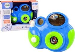 Cámara infantil interactiva: luces y sonidos, azul