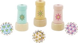 Caleidoscopio de madera colorido