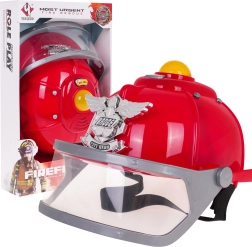 Casco interactivo de bombero para niños 3+ con luces, sirena y contorno ajustable