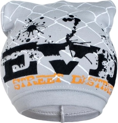 Gorro infantil de primavera New Baby con inscripción, gris