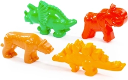 Set de moldes tigre, dinosaurios y mamut