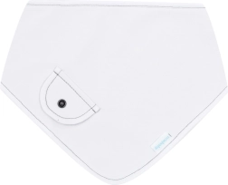Pañuelo primaveral para bebé al cuello New Baby Special One blanco, talla M