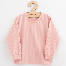 Camiseta infantil de algodón de manga larga New Baby Kindergarten, rosa empolvado