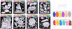 Set creativo de terciopelo 15,5 × 25 cm – colores y 6 varillas