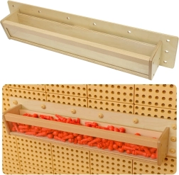 Caja de almacenamiento de madera con pared transparente de 80 cm para el panel científico-creativo Masterkidz STEM