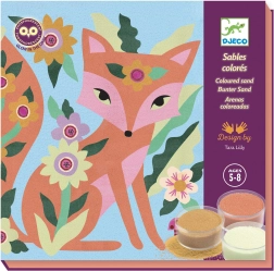 Set creativo Animales nocturnos – arenas que brillan en la oscuridad DJECO