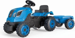 Tractor de pedales Farmer XL con remolque – Azul