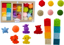 Cubos educativos blandos para el baño - Animales y formas