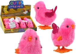 Juguete saltarín pollito rosa