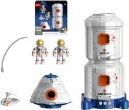 Juguete interactivo Estación espacial con astronautas y transbordador espacial