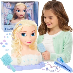 Cabeza de peinado ELSA de Disney Frozen Deluxe con accesorios