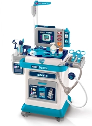Carrito de médico infantil con efectos de luz y sonido