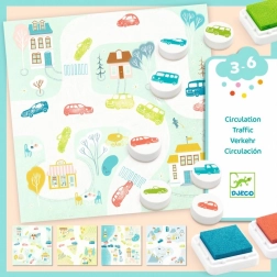 Set de sellos Coches de DJECO