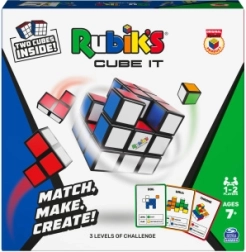 Juego lógico RUBIK’S Cube It – rompecabezas 3D para 1–2 jugadores