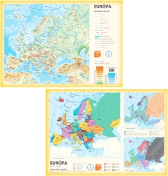 Mapa de Europa A3 – de doble cara de papel